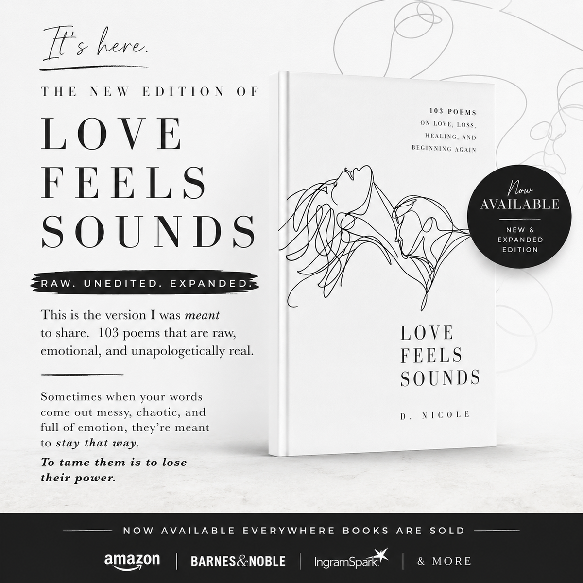 Love Feels Sounds - Paperback Poetry Book